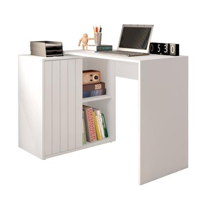 Imagem de Escrivaninha Mesa Escritório com 1 Porta Ripada Start