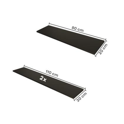 Imagem de Escrivaninha Mesa Escritório com Armário Baixo e Aéreo com Chave 200cm Modular Kitcubos