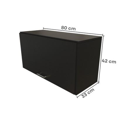 Imagem de Escrivaninha Mesa Escritório com Armário Baixo e Aéreo com Chave 200cm Modular Kitcubos