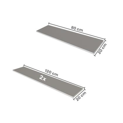 Imagem de Escrivaninha Mesa Escritório com Armário Baixo e Aéreo com Chave 200cm X 75cm Modular