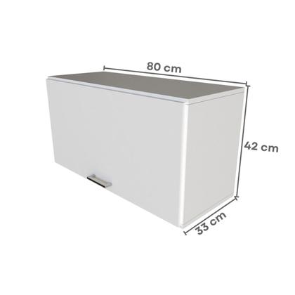 Imagem de Escrivaninha Mesa Escritório com Armário Baixo e Aéreo com Chave 200cm X 75cm Modular