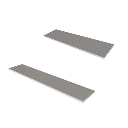 Imagem de Escrivaninha Mesa Escritório com Armário Baixo e Aéreo com Chave 200cm X 75cm Modular