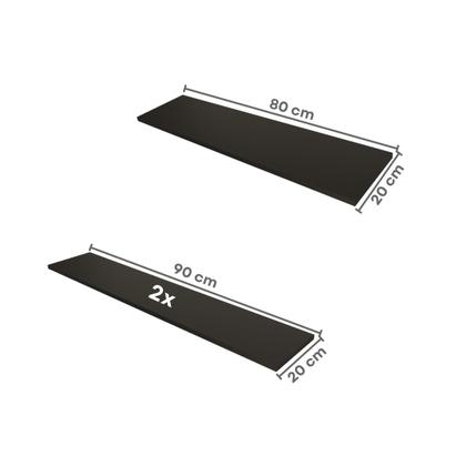 Imagem de Escrivaninha Mesa Escritório com Armários 180cm e Prateleira