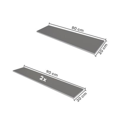 Imagem de Escrivaninha Mesa Escritório com Armários 180cm e Prateleira