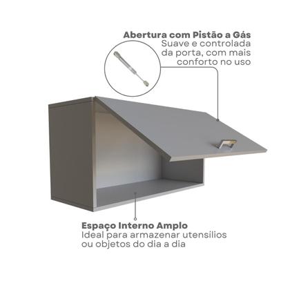 Imagem de Escrivaninha Mesa Escritório com Armários 180cm e Prateleira