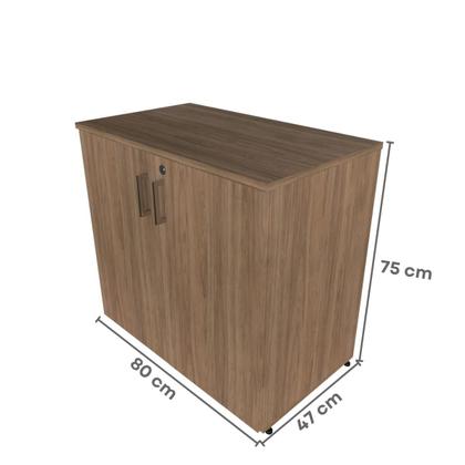 Imagem de Escrivaninha Mesa Escritório com Armários 180cm e Prateleira