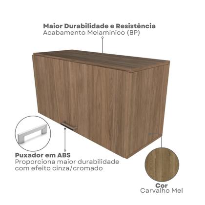 Imagem de Escrivaninha Mesa Escritório com Armários 180cm e Prateleira