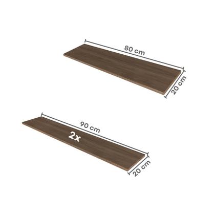 Imagem de Escrivaninha Mesa Escritório com Armários 180cm e Prateleira