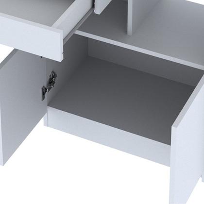Imagem de Escrivaninha Mesa Escritório com Estante 2 Portas 1 Gaveta Me4143