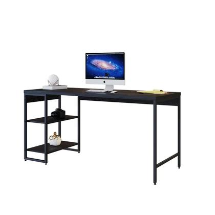 Imagem de Escrivaninha Mesa Escritório com Estante Baixa 2 Prateleiras Estilo Industrial 150cm Active Yescasa