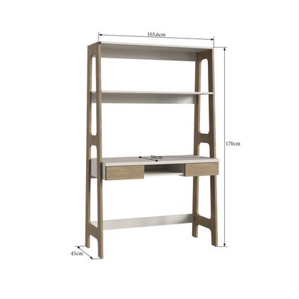 Imagem de Escrivaninha Mesa Escritório com Estante Primazzia