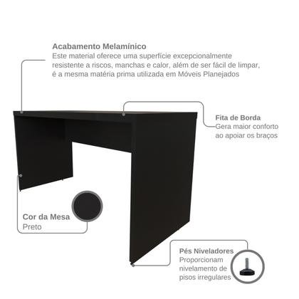 Imagem de Escrivaninha Mesa Escritório com Gaveteiro e Prateleira