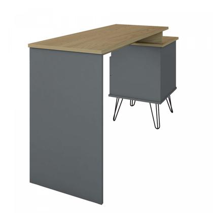 Imagem de Escrivaninha Mesa Escritório com Regulagem Estilo Industrial 2 Gavetas Plus
