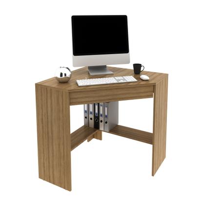 Imagem de Escrivaninha Mesa Escritório de Canto com 1 Gaveta ME4169 Espresso Móveis