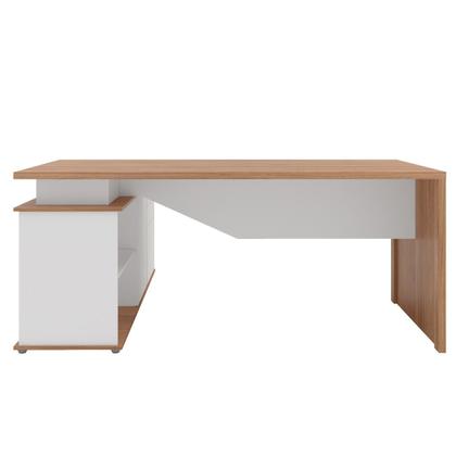 Imagem de Escrivaninha Mesa Escritório Diretor em L 3 Gavetas 1 Porta Spring Yescasa