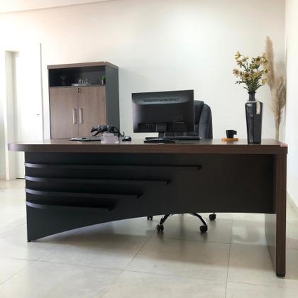 Imagem de Escrivaninha Mesa Escritório Diretor em L em Tamburato