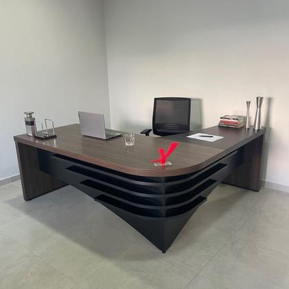 Imagem de Escrivaninha Mesa Escritório Diretor em L Tamburato e Elegante