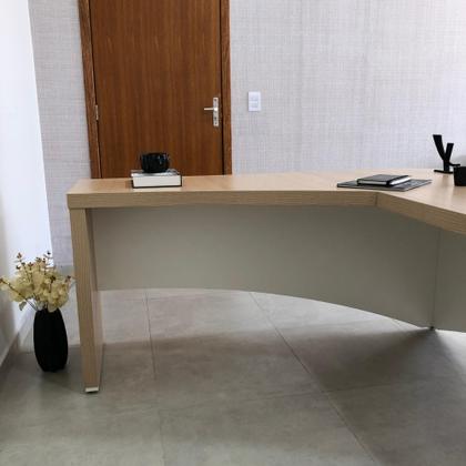 Imagem de Escrivaninha Mesa Escritório Diretor em L Tamburato e Elegante