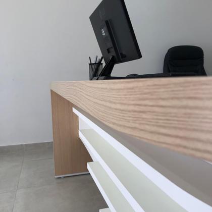 Imagem de Escrivaninha Mesa Escritório Diretor em L Tamburato e Elegante