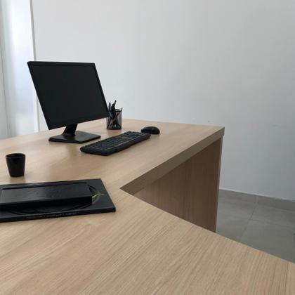 Imagem de Escrivaninha Mesa Escritório Diretor em L Tamburato e Elegante