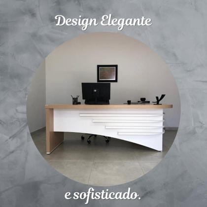Imagem de Escrivaninha Mesa Escritório Diretor em L Tamburato e Elegante