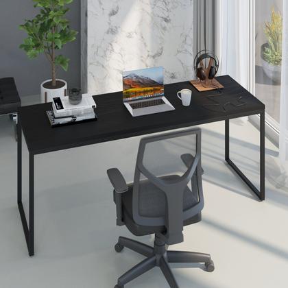 Imagem de Escrivaninha Mesa Escritório Diretor Estilo Industrial 180cm Dynamica Yescasa