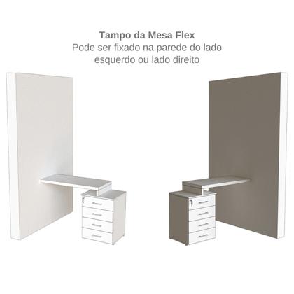 Imagem de Escrivaninha Mesa Escritório e Home Office com 4 Gavetas