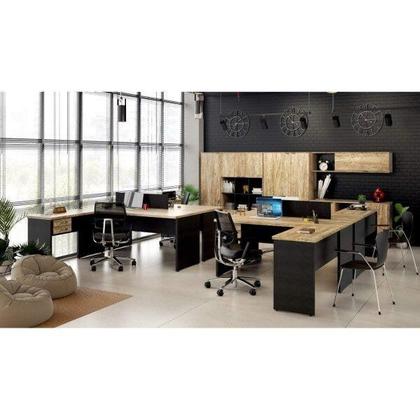 Imagem de Escrivaninha Mesa Escritório em L 1,80x1,60M com 2 Gavetas Work30