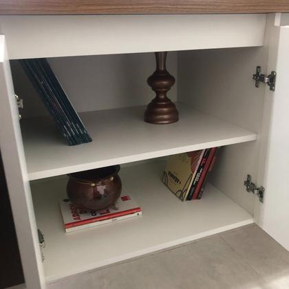 Imagem de Escrivaninha Mesa Escritório em L Chefia com 2 Portas 3 Gavetas em Tamburato Y37