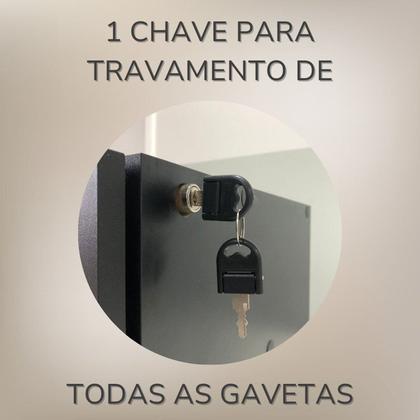 Imagem de Escrivaninha Mesa Escritório em L Diretor com 5 Gavetas Y37