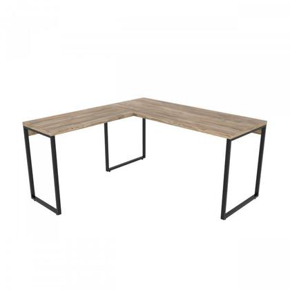 Imagem de Escrivaninha Mesa Escritório em L Estilo Industrial 150x150cm com Gaveteiro Volante 4 Gavetas