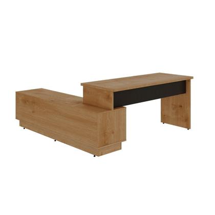Imagem de Escrivaninha Mesa Escritório em L Executiva 170x180cm com Balcão Cayman Yescasa