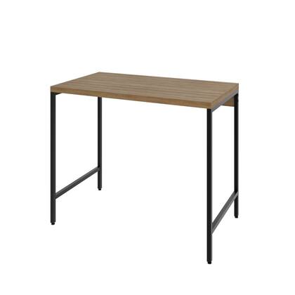 Imagem de Escrivaninha Mesa Escritório Estilo Active 90cm Industrial Yescasa Lâmina Mel Marrom