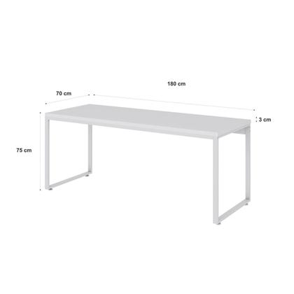 Imagem de Escrivaninha Mesa Escritório Estilo Industrial Diretor 180cm Kuadra