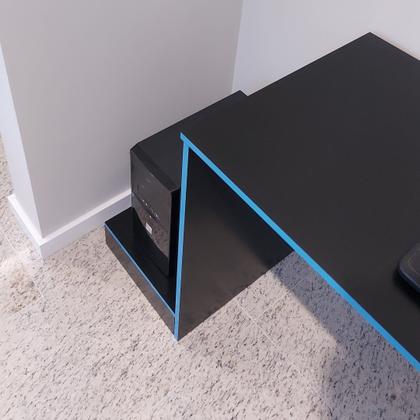 Imagem de Escrivaninha Mesa Escritório Gamer 1 Gaveta Com Suporte para Gabinete, Mesa para Computador