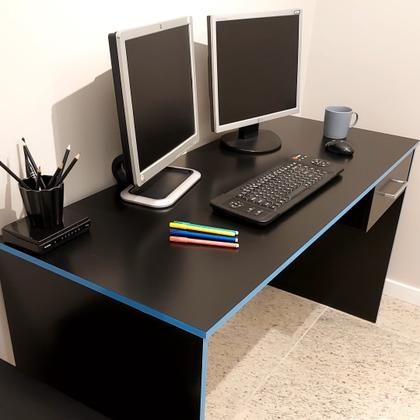 Imagem de Escrivaninha Mesa Escritório Gamer 1 Gaveta Com Suporte para Gabinete, Mesa para Computador