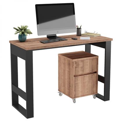 Imagem de Escrivaninha Mesa Escritório Industrial com Gaveteiro Baixo