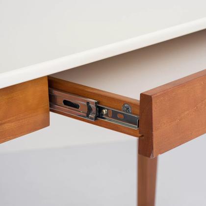 Imagem de Escrivaninha Mesa Escritório Madeira Maciça 1 Gaveta Club