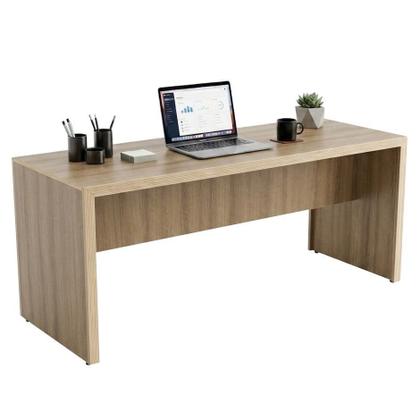 Imagem de Escrivaninha Mesa Escritório ME4185 2 Lugares 180cm Amêndoa Marrom