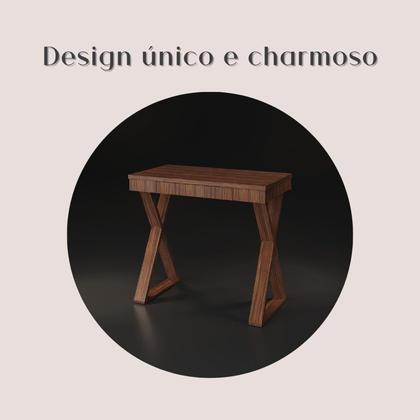 Imagem de Escrivaninha Mesa Escritório Moderna 1 Gaveta Pés Angulares