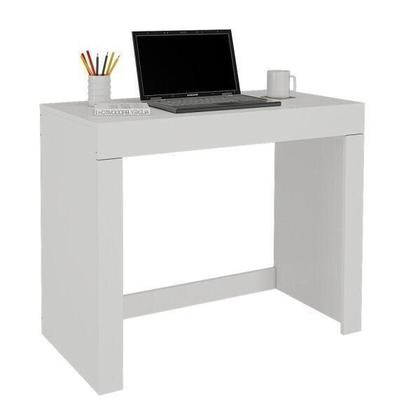 Imagem de Escrivaninha Mesa Escritório Multiuso Cléo 1 Gaveta 95cm Branca