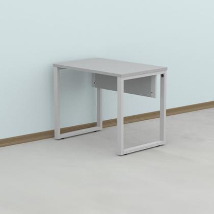 Imagem de Escrivaninha Mesa Escritório PE25 90cm Cinza e Branco