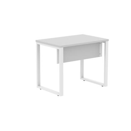 Imagem de Escrivaninha Mesa Escritório PE25 90cm Cinza e Branco