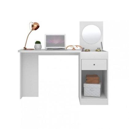 Imagem de Escrivaninha Mesa Escritório Penteadeira 1 Porta 1 Gaveta Capricho Espresso Móveis