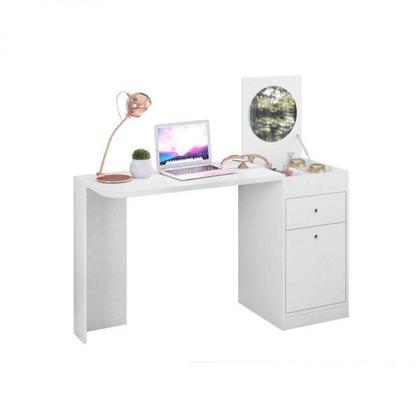 Imagem de Escrivaninha Mesa Escritório Penteadeira 1 Porta 1 Gaveta Capricho Espresso Móveis