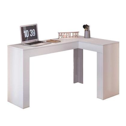 Imagem de Escrivaninha Mesa Escritório Penteadeira em L Porta Objetos 135x82cm Jade