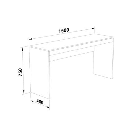 Imagem de Escrivaninha Mesa Escritório Reta ME401 150cm Branca