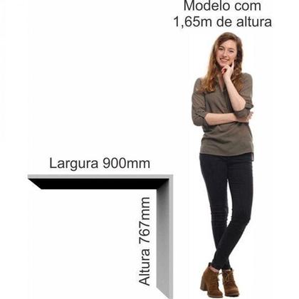 Imagem de Escrivaninha Mesa Escritório Reta Office Elegance