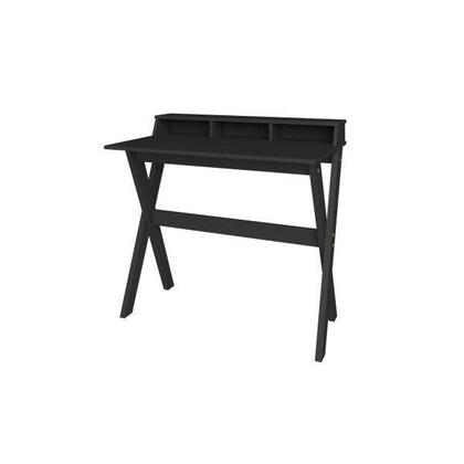 Imagem de Escrivaninha Mesa Escritório Retrô com Pés Angulares 3 Nichos Itália