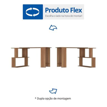 Imagem de Escrivaninha Mesa Escritório Tampo Giratório